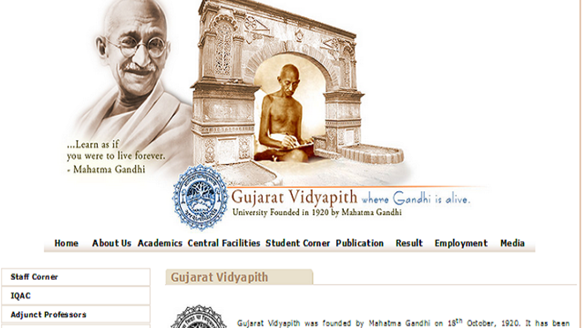 Gujarat Vidyapith Recruitment 2020 Notification